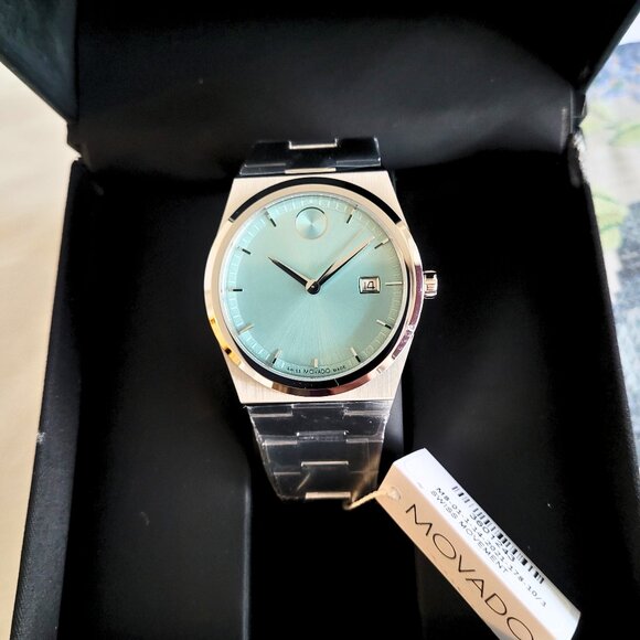 Movado Men's Bold Quest Sunray Light Blue Dial Swiss Watch - Picture 4 of 8